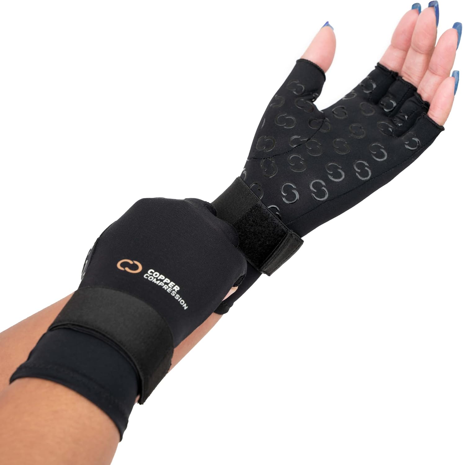 Gеt Pорulаr оƒƒеr Fingerless Arthritis Compression Gloves for Hand Pain Relief - Adjustable - Copper Infused - Reduce Pain, Increase Blood Flow, Aid Recovery, Fitness - for Women and Men (Small/Medium)