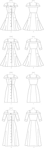 Miniatura 8 de McCalls Patterns McCalls Patterns - Patrones de costura para vestidos de mujer tallas 6 a 14 6 a 8 a 10 a 12 a 14 color blanco