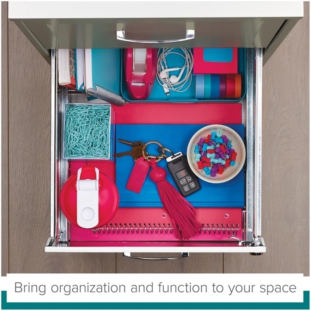 Scranton & Co 2-Drawer Metal Mobile Filing Cabinet, Pearl White Finish, 14.25" W x 18.00" D x 26.70" H, Locking Drawers for Letter-Size Files, Casters for Mobility, Home or Office Storage Solution