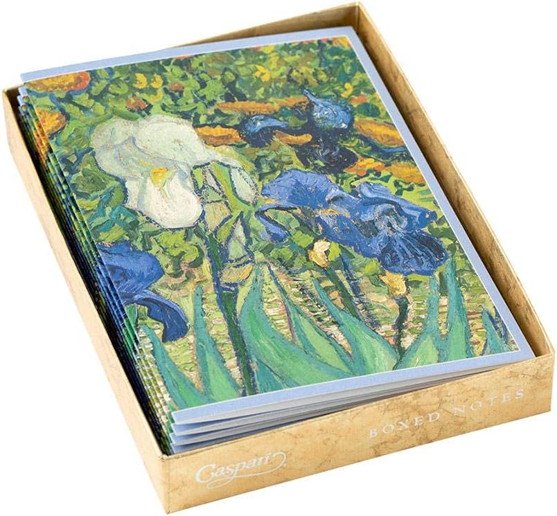 Caspari Van Gogh Irises Blank Notecards, Set of 8