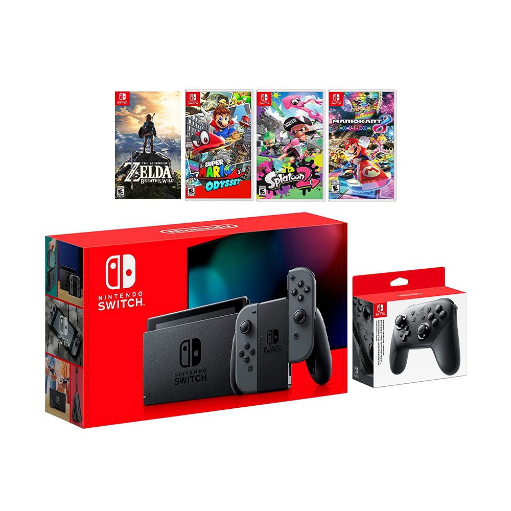 Buy 2019 New Nintendo Switch Must-Play Bundle, New Released 32GB Gray ...