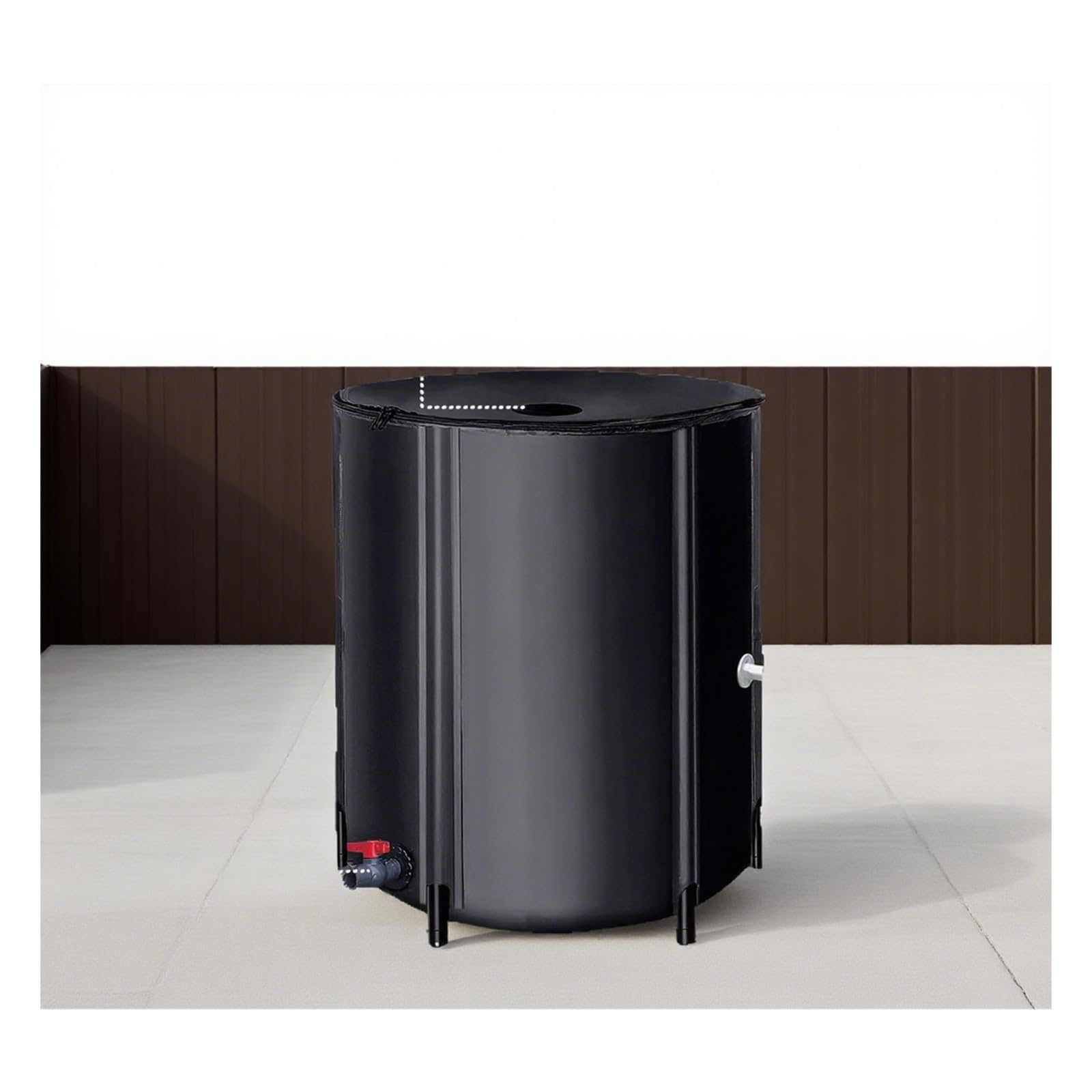 Nviusdsj Black Rainwater Barrels, Tear-Resistant, Wear-Resistant, Large Water Storage Capacity, Suitable For Multiple Scenarios(,200L)