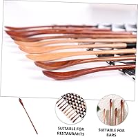Vista 2 de Juego de cucharas agitadoras de miel para café, té y miel, cucharas de madera para mezclar suavemente