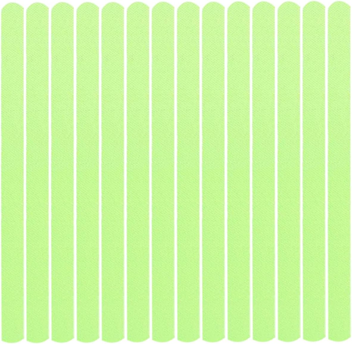 24pcs Peva Luminous Anti-skid Tape Strips, Fluorescent Safety Stair Grips Adhesive for Indoor Stairs, Nighttime Reflective Non-slip Warning Tape