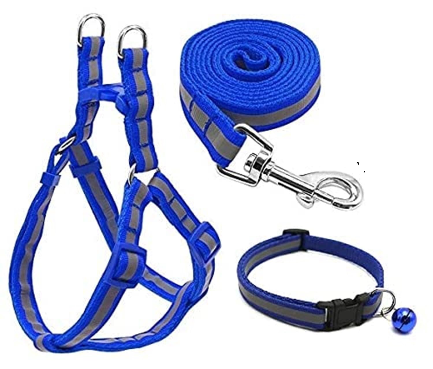 Yucky Padded Reflective Redium Harness for Dog with Adjustable Leash Dog Soft Comfortable Breakaway Closure Combo Pack 3 Collar Leash Harness Blue Extra Large Big Dog (B0CV62T3BS) Amazon Price History, Amazon Price Tracker