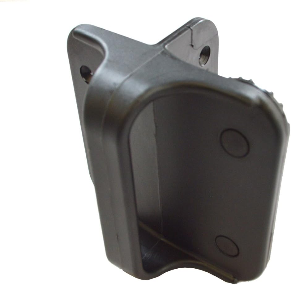 Black Nylon Polymer Gate Handle and Gate Stop | Fasteners Included | NW6143S-BK