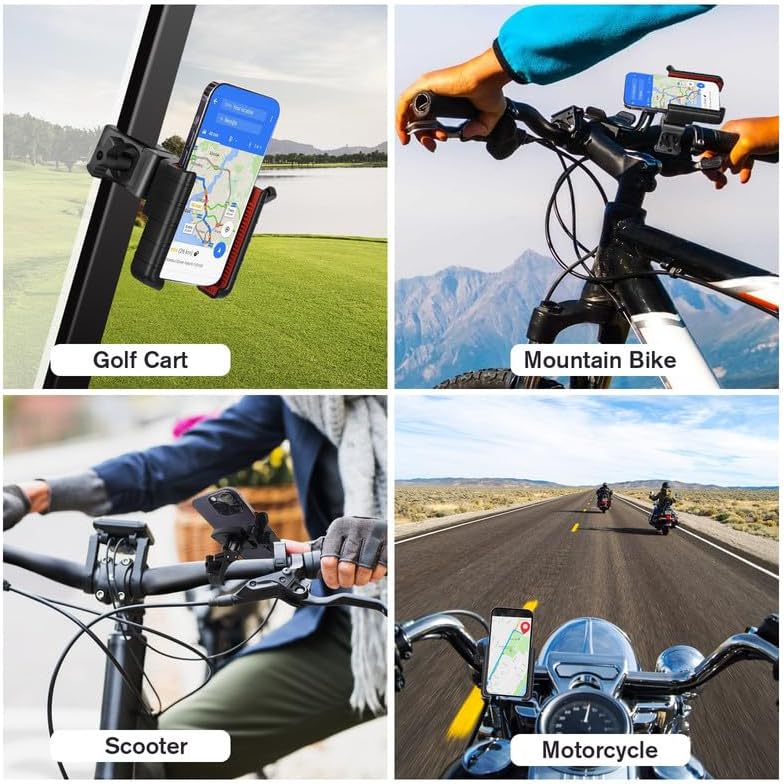 Miniatura 7 de Upgraded Golf Cart Phone Mount Holder Compatible with EZGOClub CarYamaha, Big Phones & Thick Cases Friendly Universal Phone Holder Compatible with