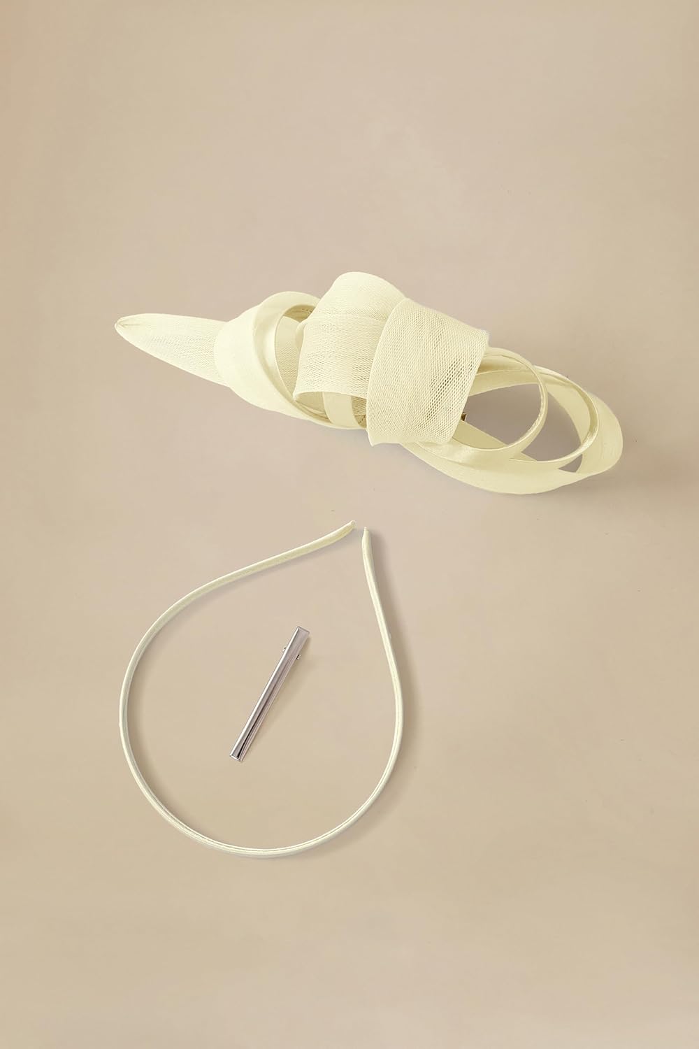 BABEYOND Fascinator Hats for Women - Tea Party Kentucky Ribbon Headband Derby Bridal Wedding Tulle Headpiece with Hair Clip - Image 3