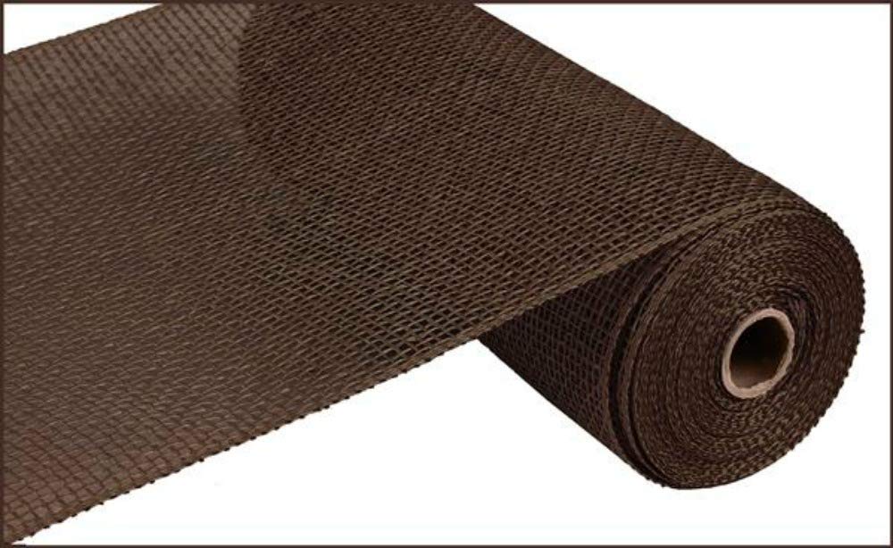 Poly Burlap Deco Mesh, 10" x 10 Yards (Chocolate)