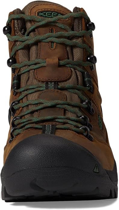 KEEN Utility Men's Pittsburg Energy 6 Soft Toe Waterproof Industrial Work Boots, Cascade Brown/Greener Pastures, 10.5 Wide, Cascade Brown/Green Meadows