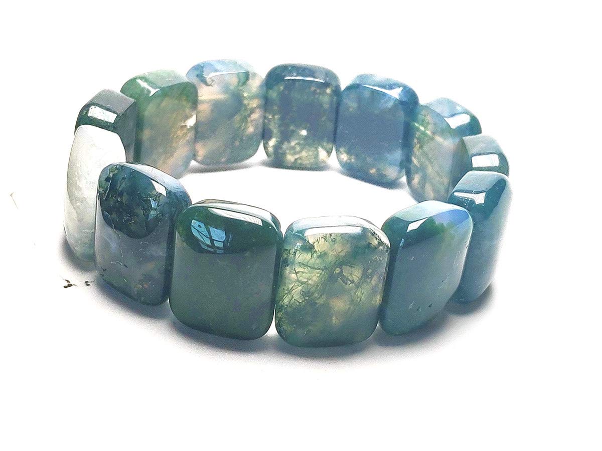 Natura Indian Water Grass Agate Green Jade Bracelet Jade Bangle Women