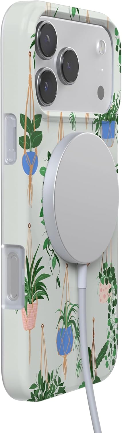 Casely iPhone 17 Pro Max Case | Hanging Around | Potted Plants Floral | Compatible with MagSafe | Classic Ultra Slim Design