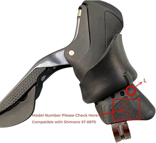 Miniatura 3 de Campanas de palanca de freno de bicicleta compatibles con Ultegra ST-6870 - Agarres de silicona para palanca de cambios de bicicleta de carretera,