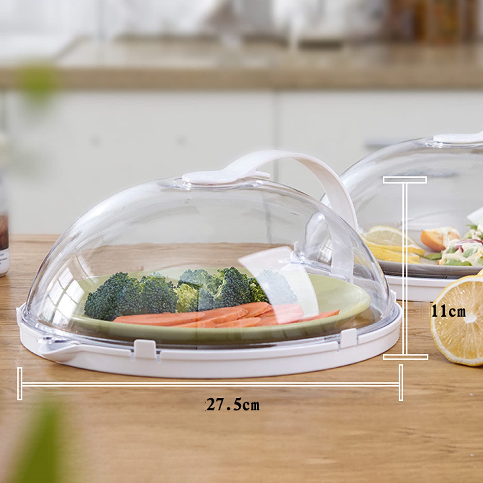 Couvercle Micro-ondes Transparent Réutilisable - En PP, Résistant à 120°C, Avec Trou D'aération - Anti-éclaboussures