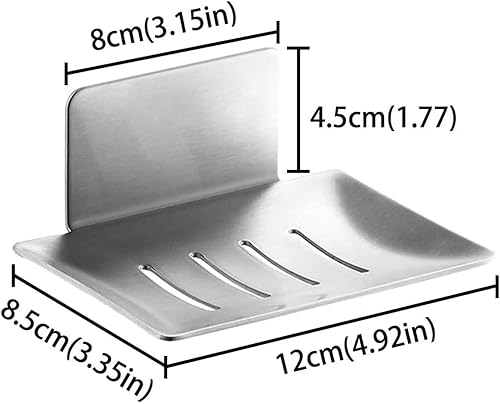 Miniatura 2 de Jabonera autoadhesiva para ducha, barra de acero inoxidable, soporte para jabón, platos para baño, cocina