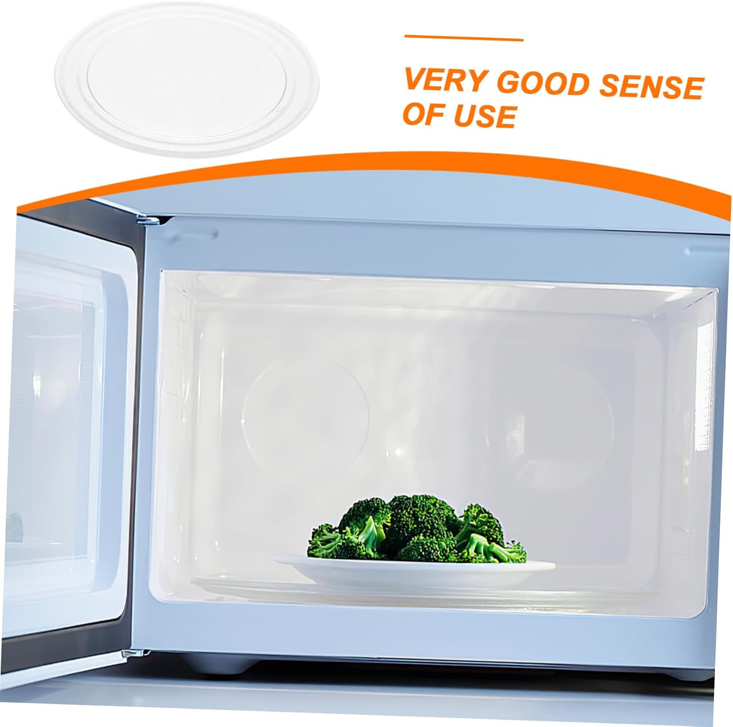 Zerodeko Microwave Glass Turntable Plate Replacement Cooking Tray for Microwave Ovens - and Easy Models