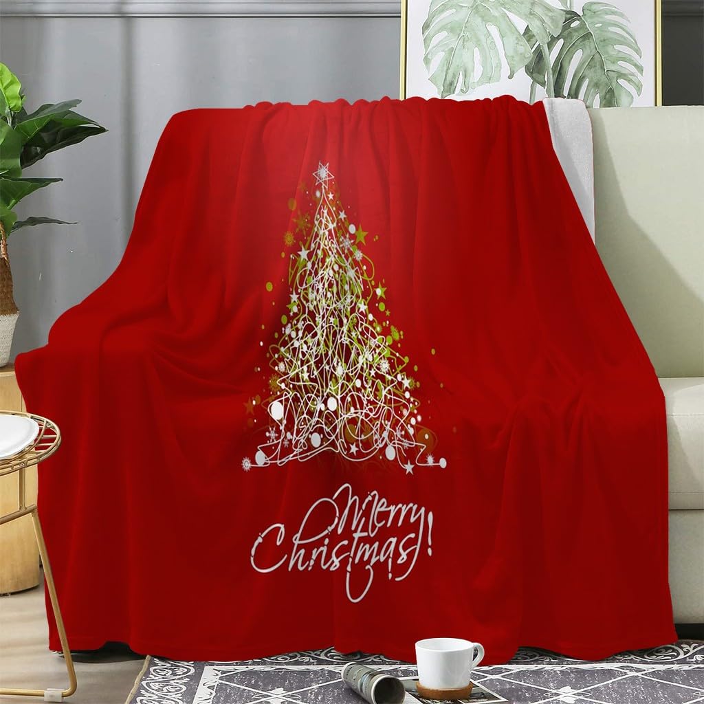 Plaid couverture polaire contre le froid hivernal jeté canapé Noël doux 170x130