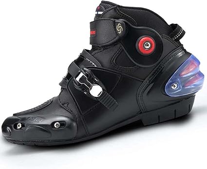 Amazon.com: FGDFGDG Botas de moto para hombres, impermeables de cuero de  carreras de motocross, botas de carretera blindadas de protección de  tobillo corto antideslizante zapatos botas de moto : Todo lo demás