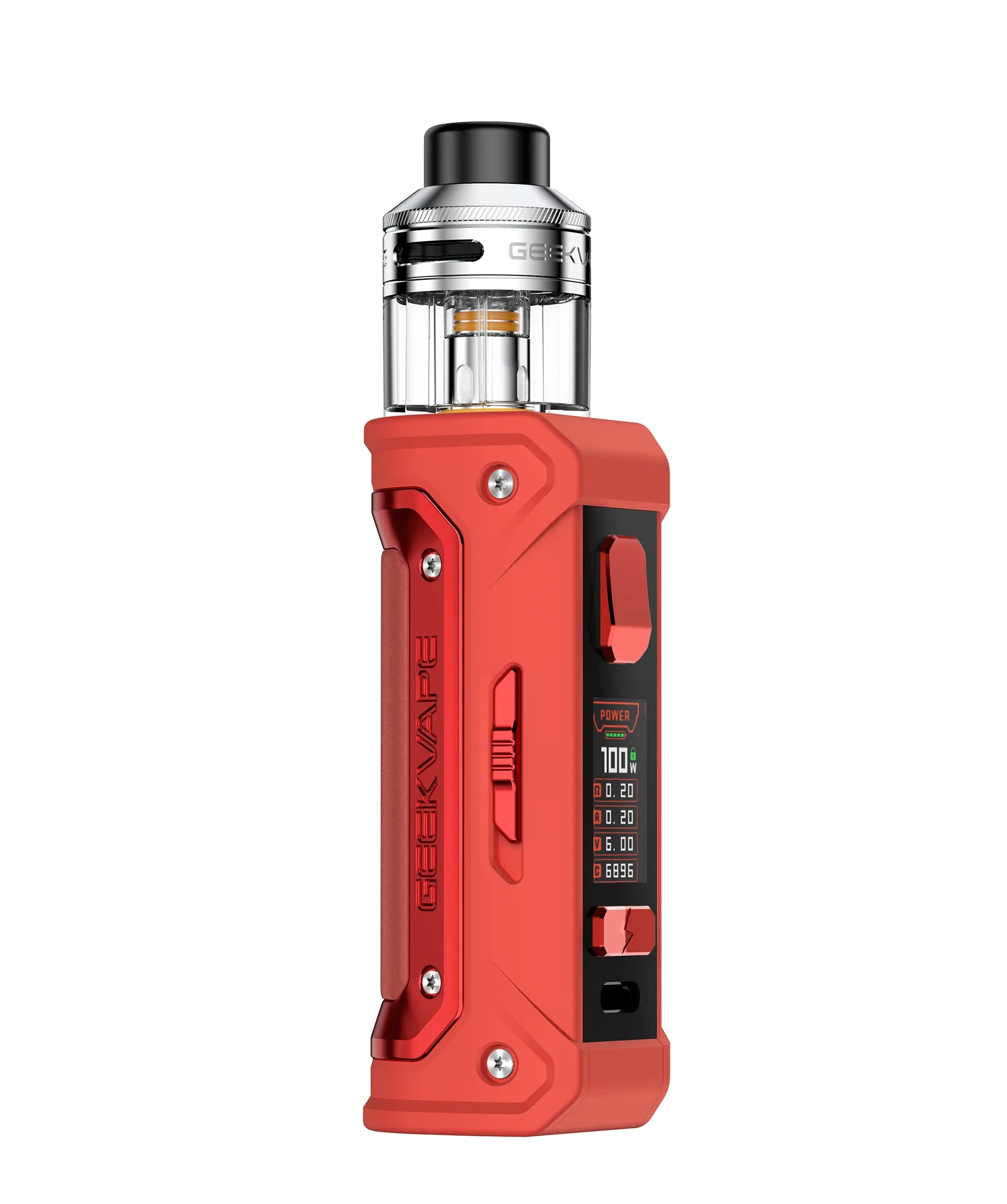 GEEKVAPE E100 Kit  100W E100 Vape Box Mod + 4.5 ml Pod Fit P Series Coil  0.2ohm + P 0.4 ohm E-Cigarette  Nicotine Free : Amazon.fr: Electronics