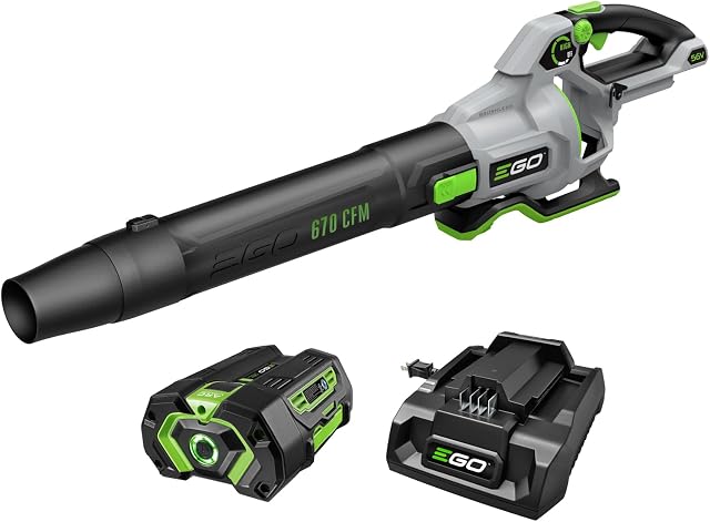 EGO POWER+ Cordless Electric Leaf Blower with Battery