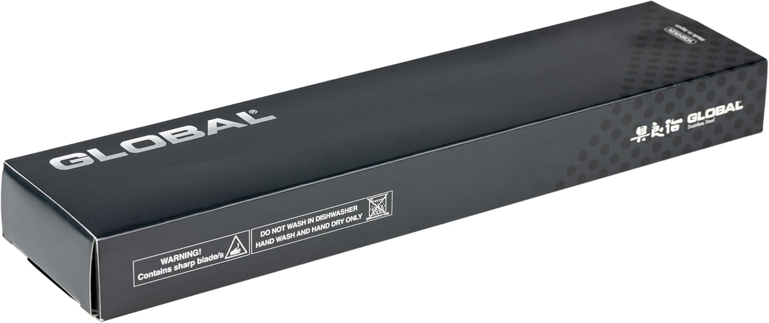 Global 12 Inch Yanagi Sashimi Knife - Lightweight Japanese Stainless Steel, Razor-Sharp Edge, Right Handed, Made in Japan, G-14