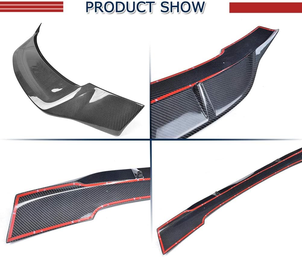 Real Carbon Fiber Trunk Spoiler for Mercedes Benz CLS Class W218 CLS220 CLS250 CLS350 CLS400 CLS500 CLS63 AMG 2012-2018 Tail Wing Rear Trunk Lid Spoiler Wing Factory Outlet (Style A)