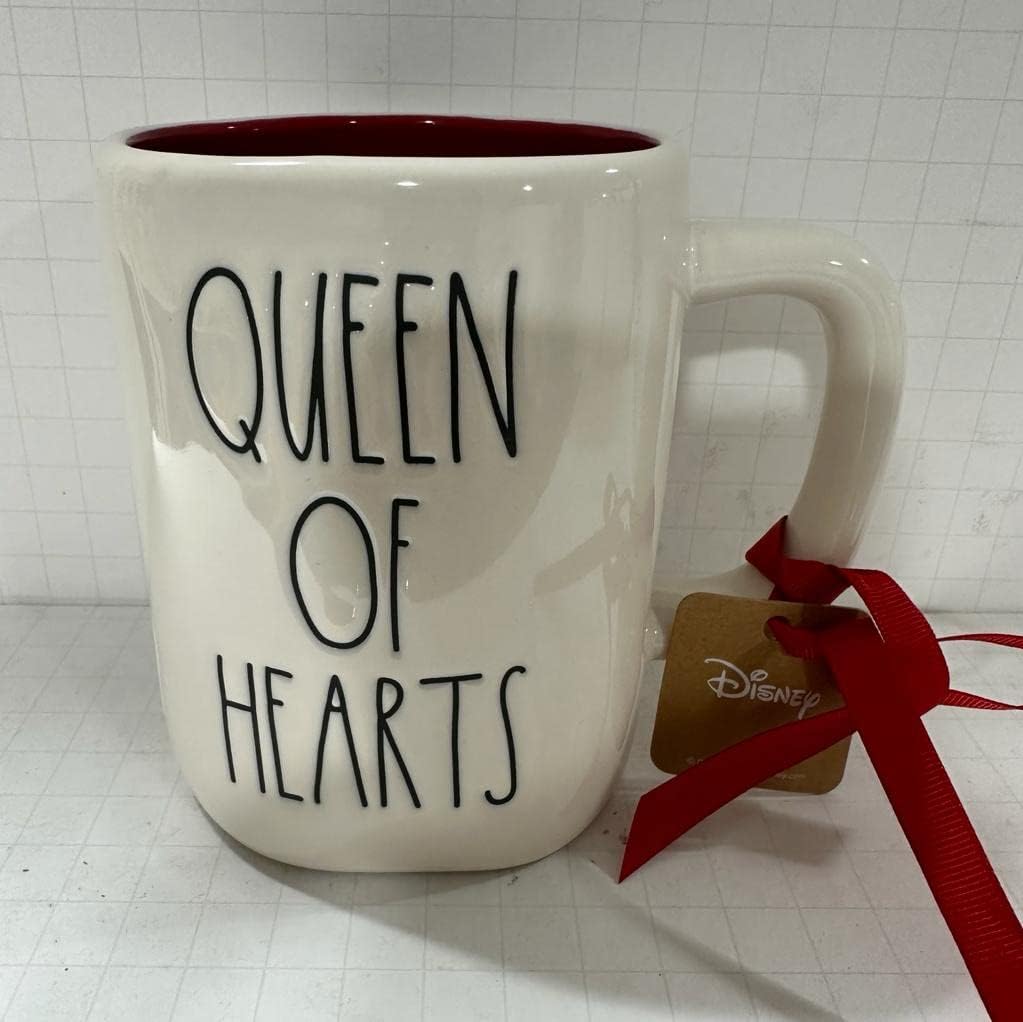 Rae Dunn QUEEN OF HEARTS Mug Ceramic - Double Sided