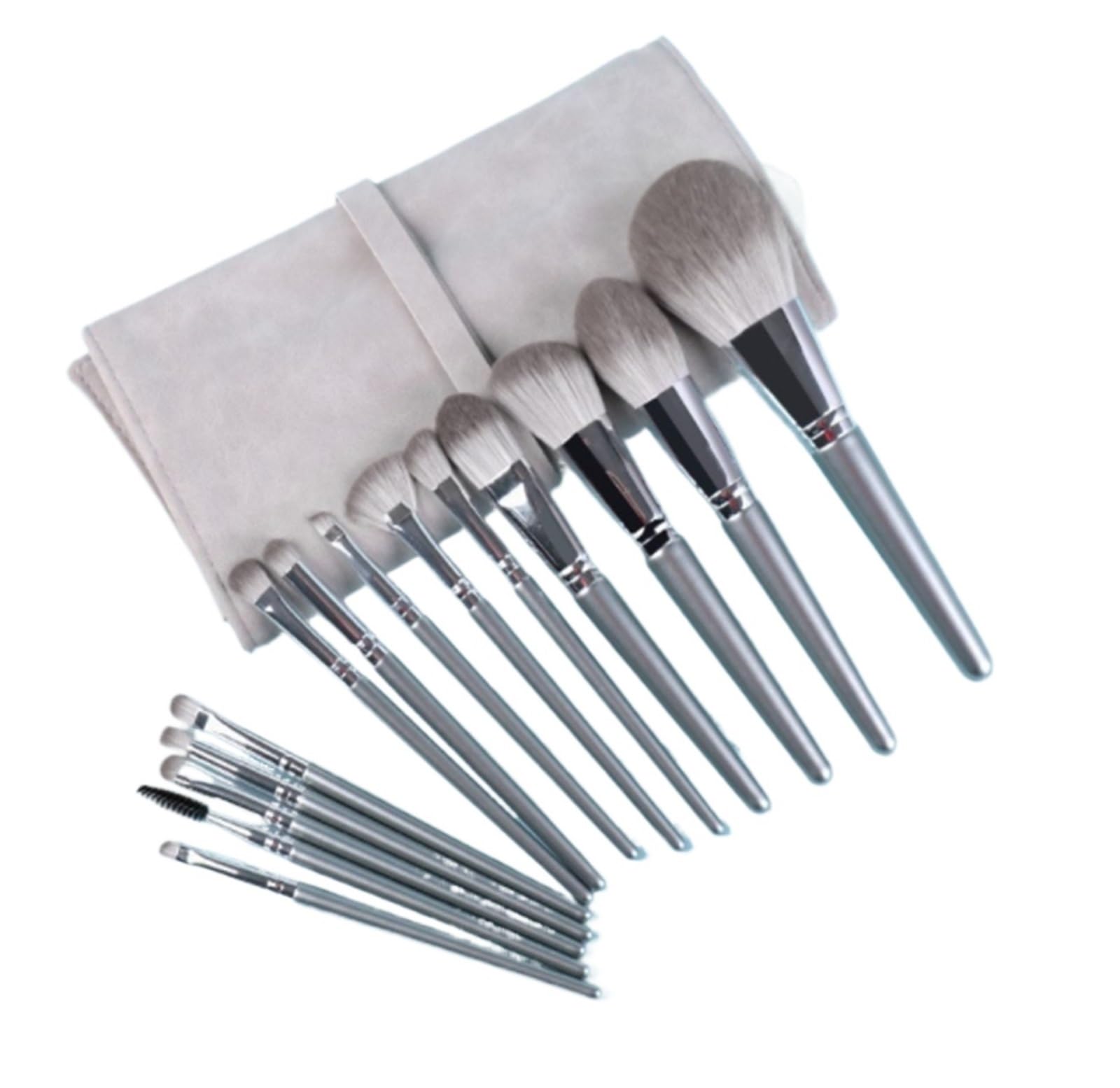 Bellezza Cosmetici Set Di Pennelli For Il Trucco Da 14 Pezzi, Setole Morbide, Al Tatto E Adatte Ai Principianti Ideali Per Principianti(Add brush bag)