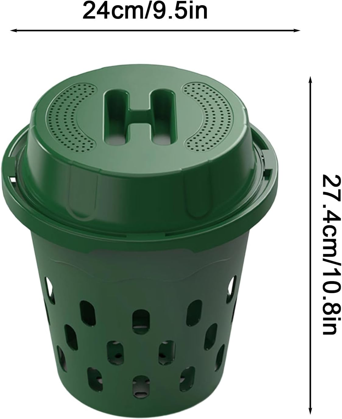 inground Worm composter,lidded Outdoor Equipment,inground Compost bin for Garden | for Vegetable plot Raised Bed Park Backyard Nursery Farm Professionals Gardeners Beginners