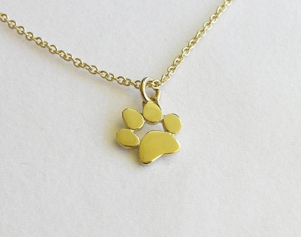 Paw print pendant necklace Clearance