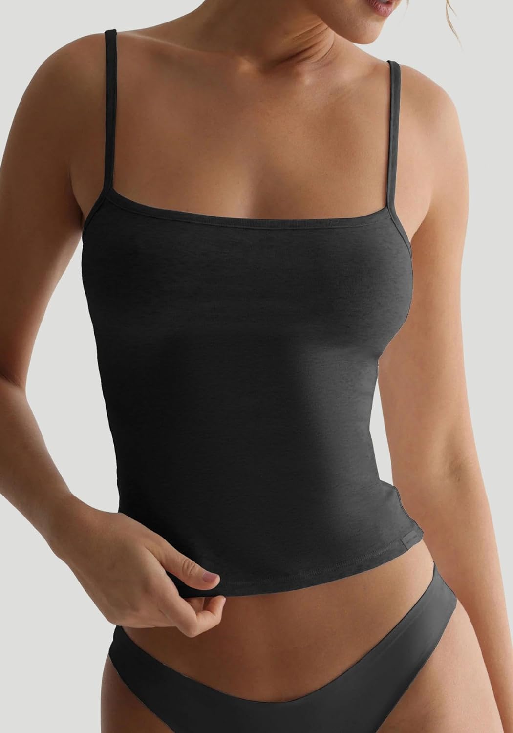 TDCoool Women's 2 Piece Pajama Lounge Set Summer Matching Lounge Sets Spaghetti Strap Tank Top Comfy Wide Leg Pants Sets - Image 5