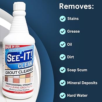 Grout & Tile Deep Cleaner Brightener & Heavy-Duty Stain