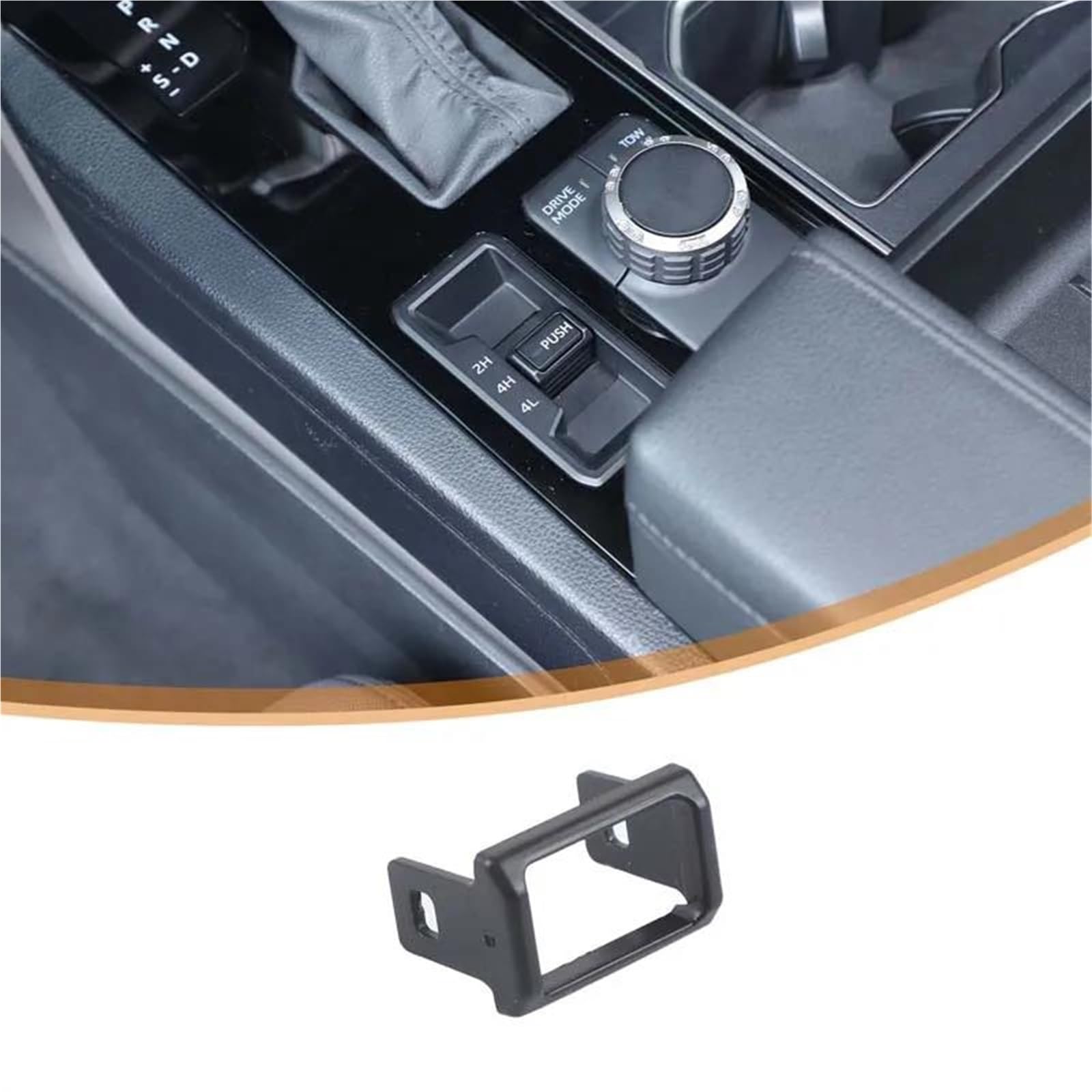Per Toyota Per Tundra 2022 2021 2022 2023 2024 2025 Auto 4WD Mode Switch Pulsante Trim Cover Differenziale Shift Decorazione Telaio(Matte Black)