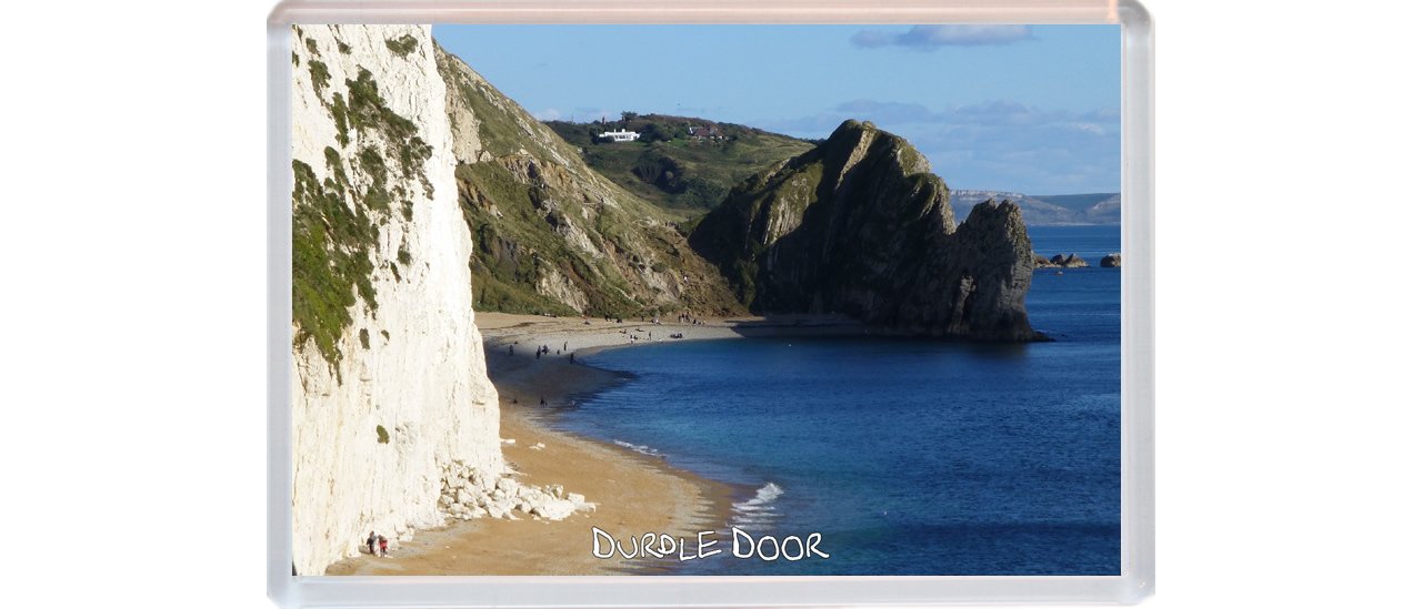 Baked Bean Store Durdle Door - Jurassic Coast - Dorset - Novelty Jumbo Fridge Magnet Id930