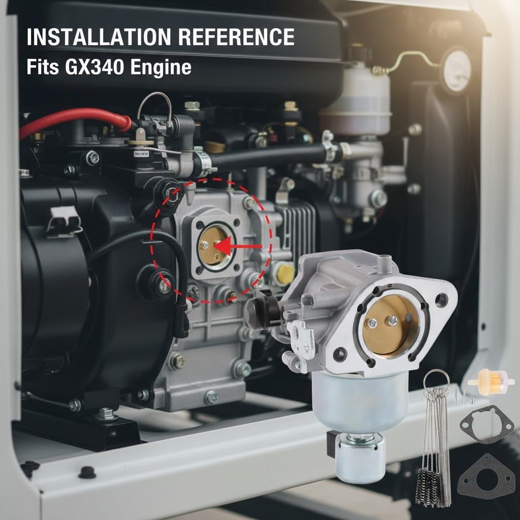 16-853-19S Carburetor Replacement for 7000 Series KT725 KT730 KT735 KT740 KT745 Engines, Replaces 32-853-63-S 32-853-67-S, with Filter and Gaskets