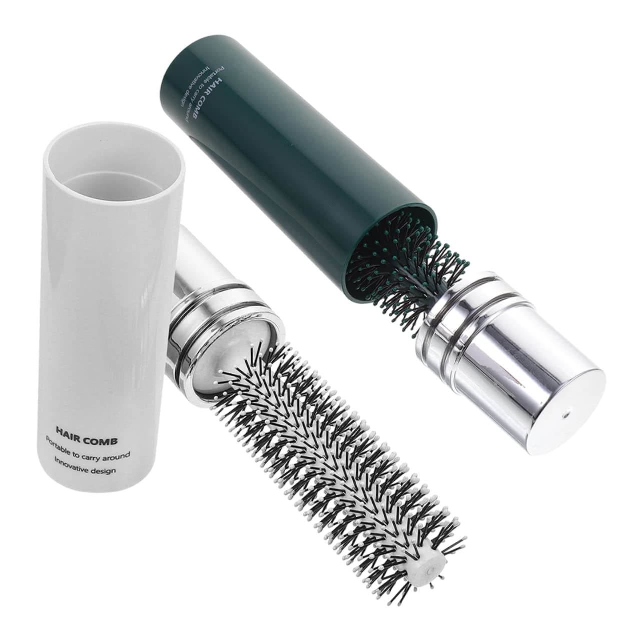 Baluue 4piezas Cepillo De Pelo Enrollable Para Secado Rápido y Cepillo Portátil Para Cabello Rizado y Lacio Para y Elegantes