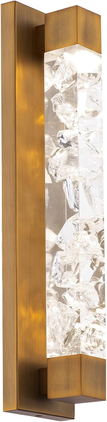Modern Forms Terra 20in LED Bath Vanity & Wall Light 3000K in Aged Brass