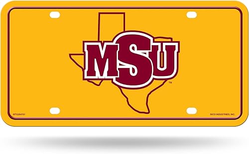 Miniatura 227 de NCAA etiqueta de metal para auto, negro