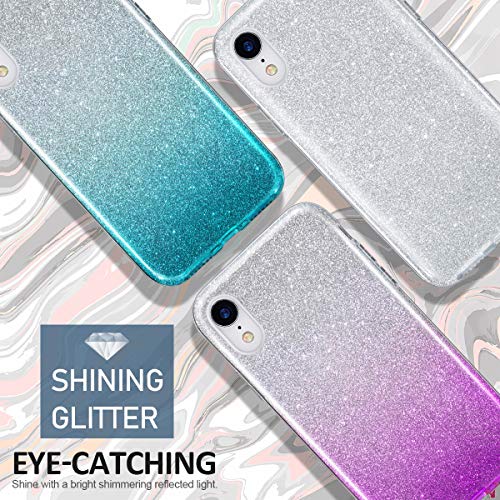 Mateprox Iphone Xr Case,Bling Sparkle Cute Girls Women Protective Case For Iphone Xr 6.1" (Pink) #TOP7