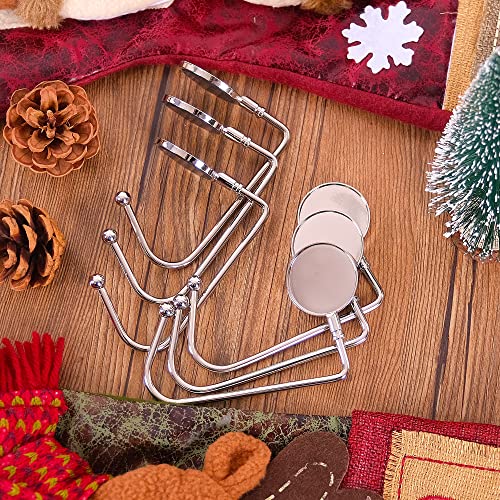 Doitory Christmas Stocking Holders for Mantle, Upgrade Non-Slip Christmas Safety Stocking Holder Mantle Hooks Hanger Grip for Party Decoration(Silver-6P) - Thumbnail 5