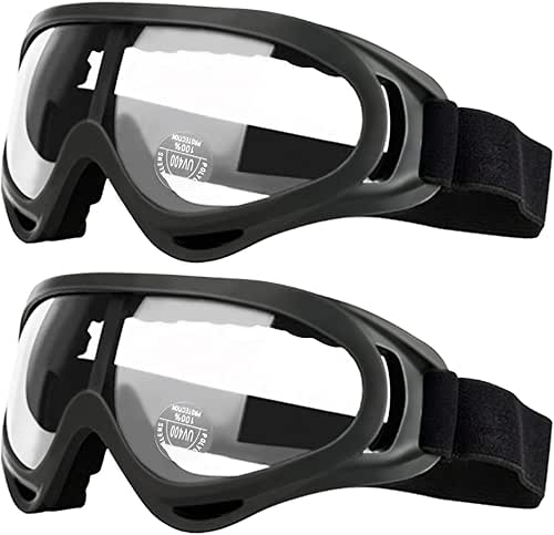 GUSTYLE 2 Pack Children's Safety Glasses with Wind Resistance and