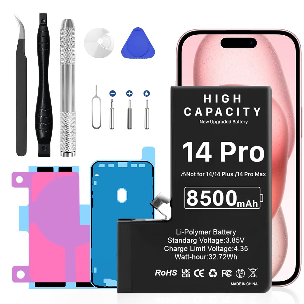 Amazon.com: EDIPEKA Battery for iPhone 14 Pro, 8500mAh (2025 New
