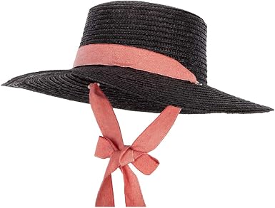 Women's Wheat Straw Braid Denim Ribbon 
