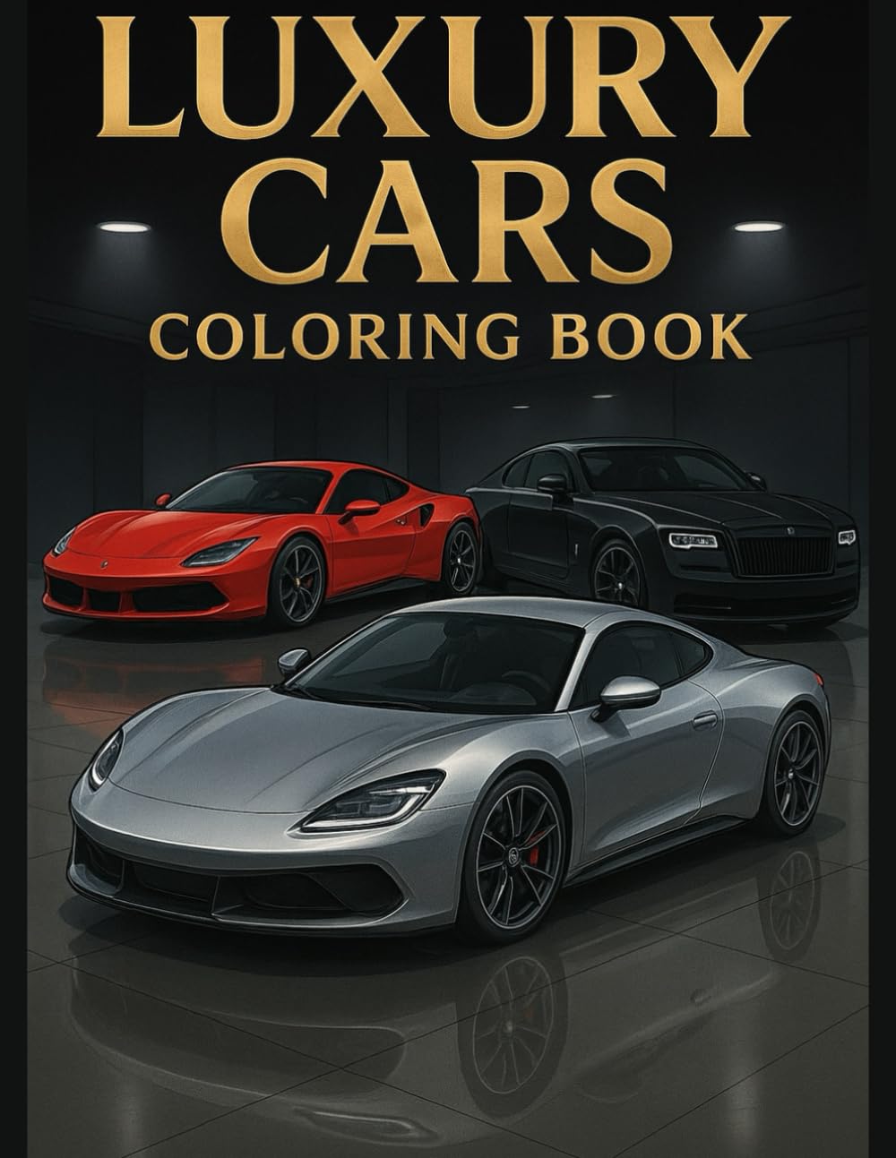Luxury Cars Coloring Book (Amazing Vehicles Coloring Book Series: Cars, Boats, Planes, and More!)