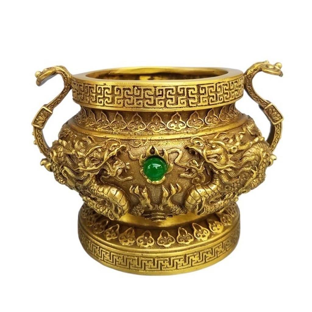 Incense Burner Brass Incense Burner Ornaments Home Offerings To Buddha Guanyin Meditation Accessories Waterfall Incense Burne