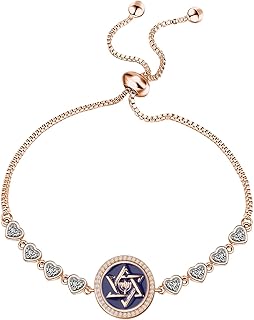 FEELMEM Girls Mazel Tov Jewelry Bat Mitzvah Slider Bracelet Jewish Party Gift Soon To Be Adult Mazel Tov Gift for Girls