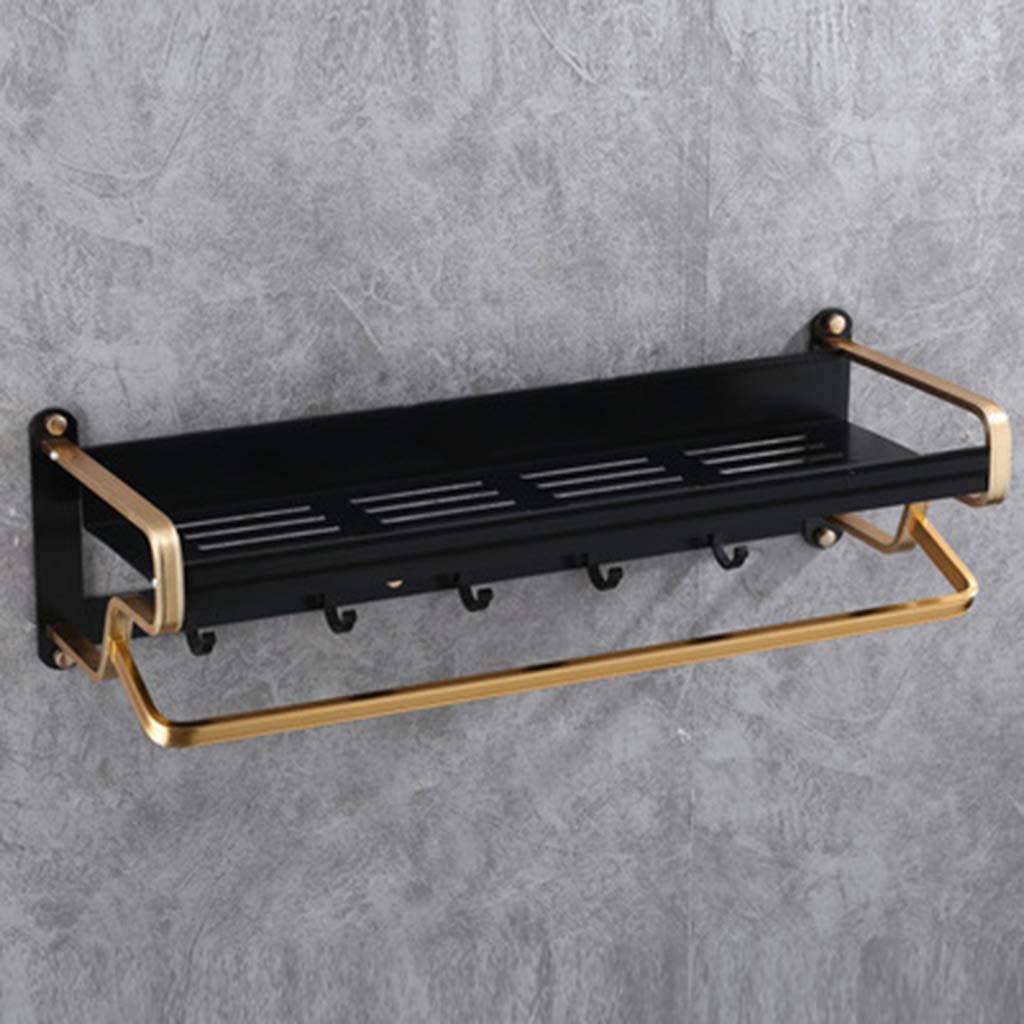 Porte-serviettes de salle de bain or noir pour créer une ambiance spa à la maison