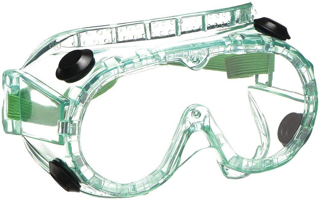 Sellstrom Uncoated Indirect Chemical Splash Goggles, Clear Lens Includes Elastic Band S88200-1 Each