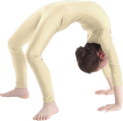 Miniatura 7 de Loodgao Body de manga larga para niñas y niñas unitardo de cuello alto body de gimnasia