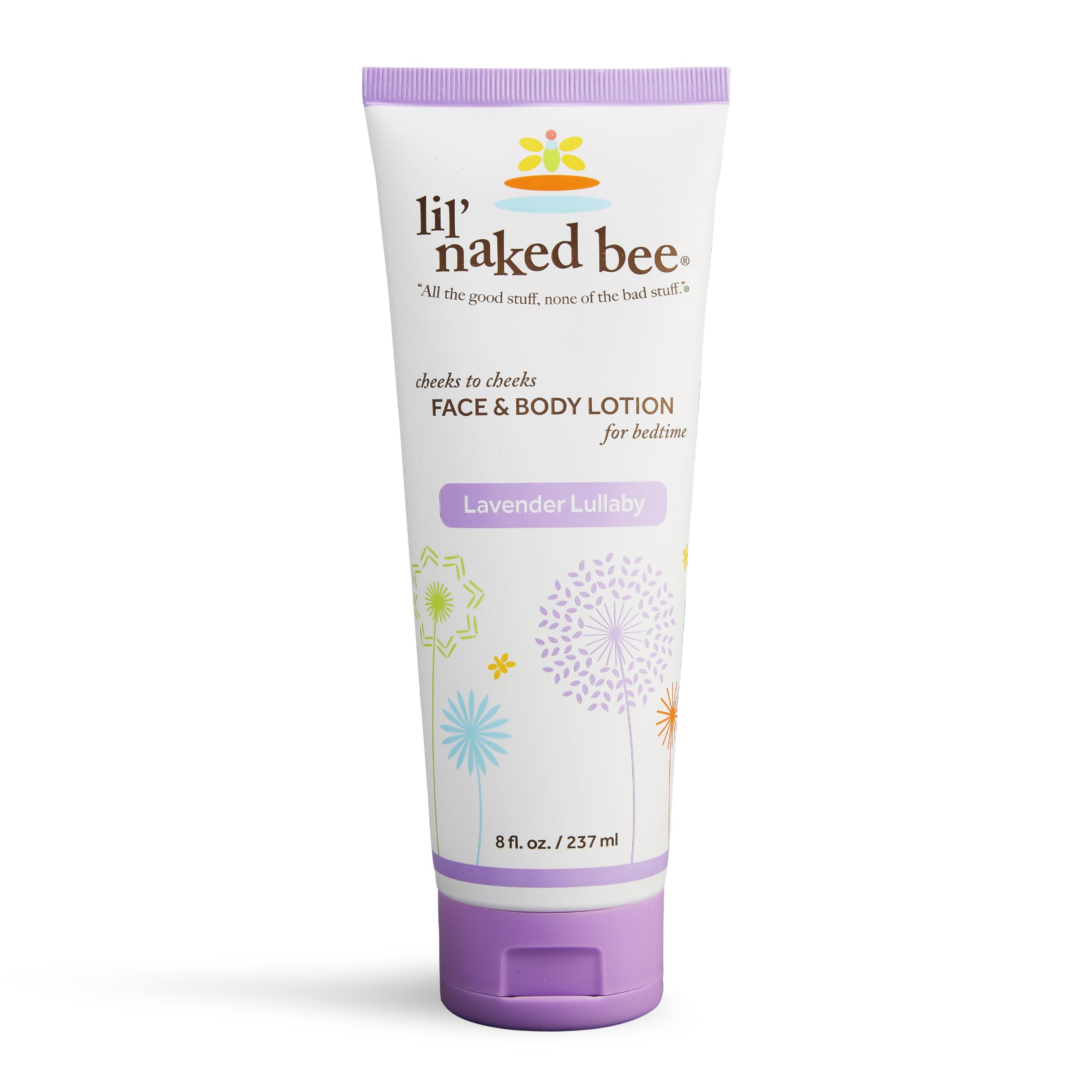The Naked Bee Lil Naked Bee Babylotion für Kinder (8 Oz) Lavender Lullaby Cheeks To Cheeks für Gesicht und Körper, um die Haut mit Feuchtigkeit zu versorgen und zu befeuchten